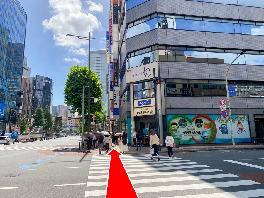ゆうメンタルクリニック新橋院の道順A03
